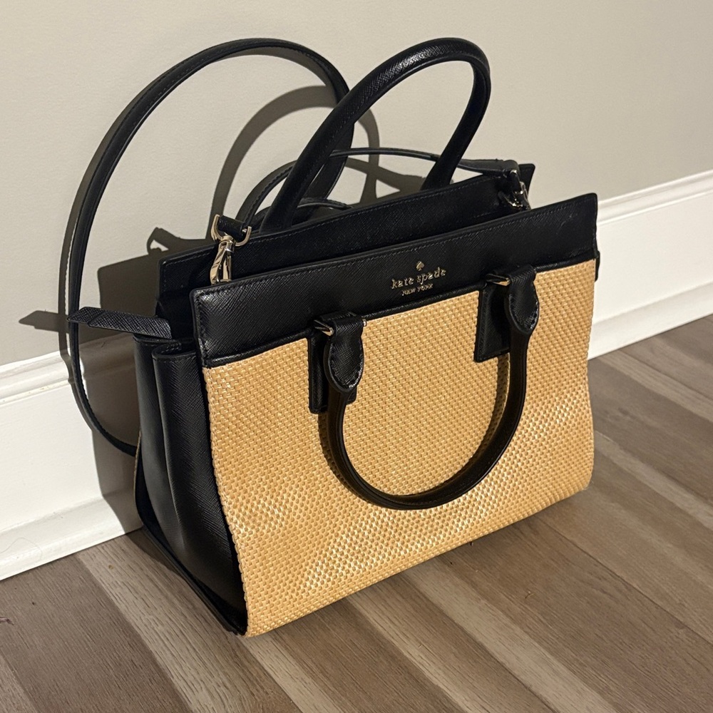 Kate Spade Black and Tan Satchel